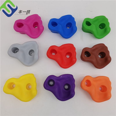 Multicolor Plastic Climbing Grip Untuk Anak-anak Taman bermain Menekuk Dinding