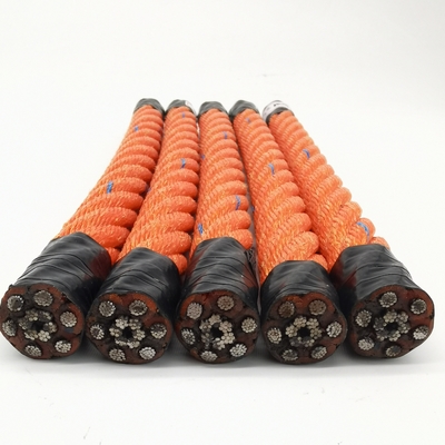 22mmx250m Oranyeu Warna Polypropylene Kombinasi Kabel Tali Untuk Industri Perikanan