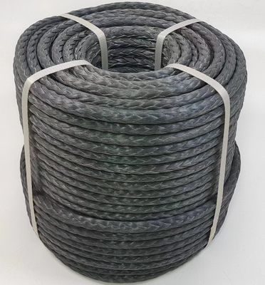 UHMWPE 12 Strand Rope dengan penyerapan air yang tidak signifikan Low Creep dan Waterproof untuk penggunaan laut dan industri