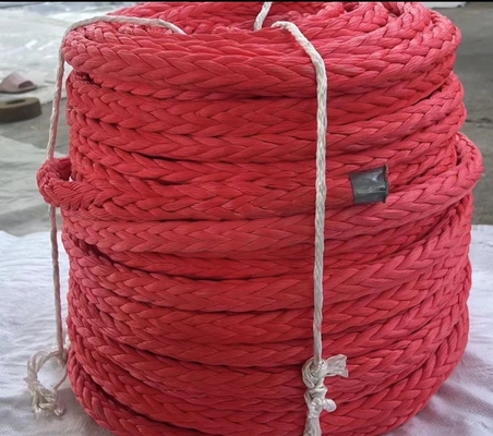 10 5 3mm Kekuatan Max Berlayar 12 Strand Uhmwpe Serat Sintetis Tarik Winch Tali Spectra