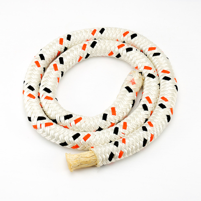 Polyester double braided ditutupi 12 untaian UHMWPE tali 32mmx220m Untuk Teknik Kelautan