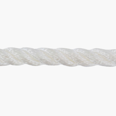 Kekuatan Tinggi 3 Untaian Melengkung 4mm-60mm Nylon Serat Rope Sailing Polyamide Rope Nylon Marine Mooring Rope