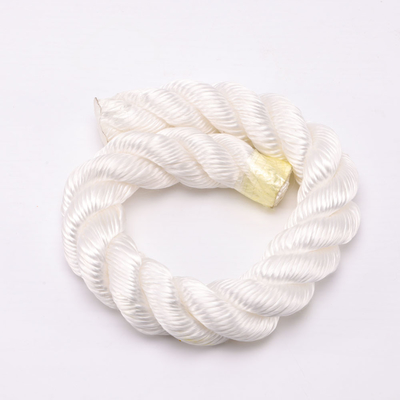 Marine Nylon Polyester 3 Strand Twisted Rope Fishing Dengan Jari atau Splice Untuk Yacht