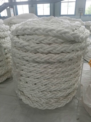 8 Untaian Berliku Tali Nylon Polyamide Laut Putih Diameter 12 Inch