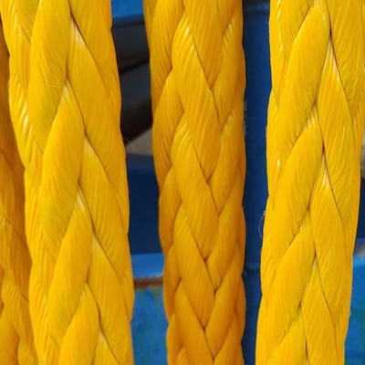 Heavy Duty 44mm 96mm 100% 12 Strand Uhmwpe Serat Sintetis Marinir Tarik Tali Terapung
