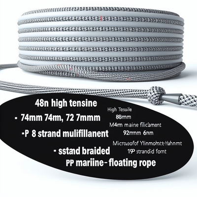 Tali Tambat Laut PP 8 Untai 30mm-120mm Polypropylene Apung