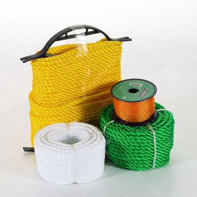 Tali Polyethylene PE 3-Untai Terapung Tahan UV untuk Perikanan Kelautan