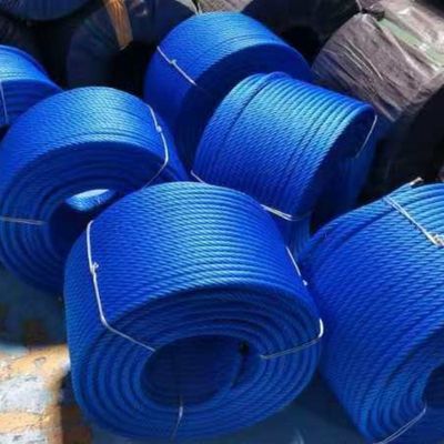 16mm 6 Strands Polypropylene Playground Net Rope with Steel Core for Children