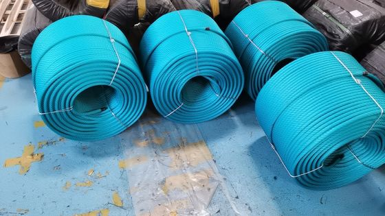 Tali Kombinasi Playground Luar Ruangan 6-Untai Dikepang 500m Untuk Jaring Panjat