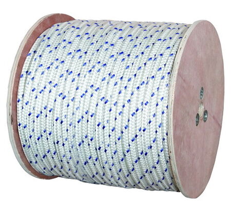 Tali Dermaga dan Tali Jangkar Nilon Dikepang Ganda 16 Helai Warna Biru 6mm-60mm Dijual Panas