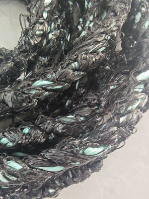 Tali budidaya kerang polipropilena 3 untai 16mmx220m Warna Hitam Dengan Ketahanan UV Buatan Florescence