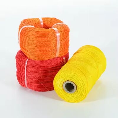 Tali PE 3 Untai dengan Desain Engsel dalam Warna Visibilitas Tinggi untuk Pengemasan Tahan Cuaca