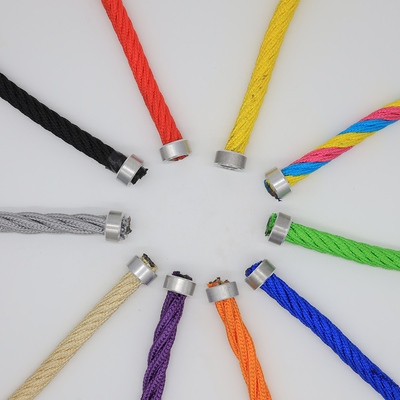 PP Polypropylene Outdoor Playground Rope 6 Strand 16mm Dengan Inti Baja