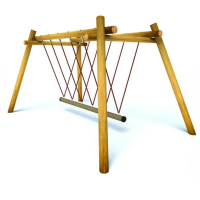 Kombinasi Swing Outdoor Rope Bridge 120mm Untuk Peralatan Taman Bermain