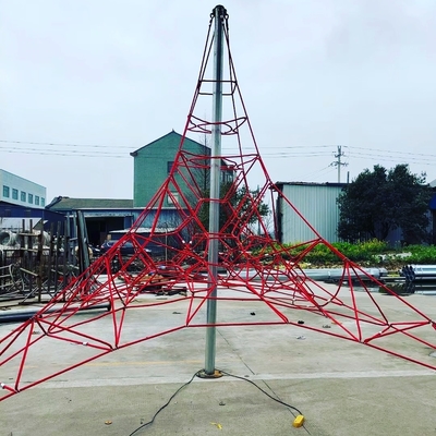 8*8*6m Ukuran Disesuaikan Playground Pyramid Climbing Net Untuk Anak-anak