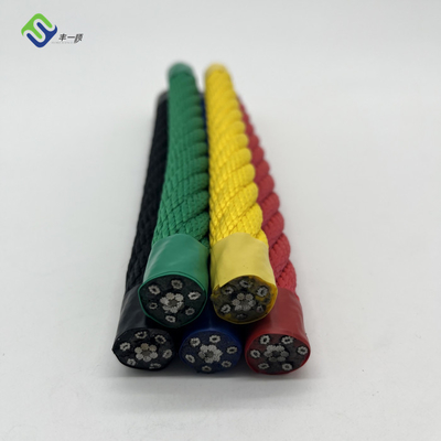 Tali Kawat Kombinasi Taman Bermain Inti Baja 6 Strand 16mm