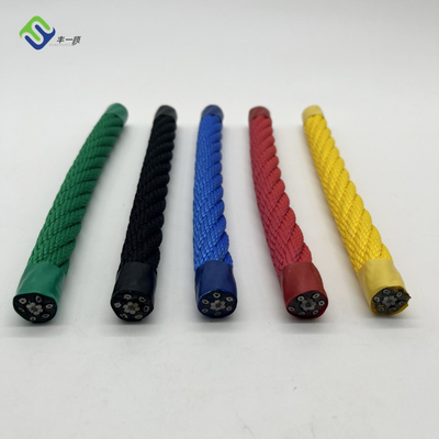 6 * 8 IWRC Wire Reinforced Rope Polyester Steel Core Combination Cord Playground