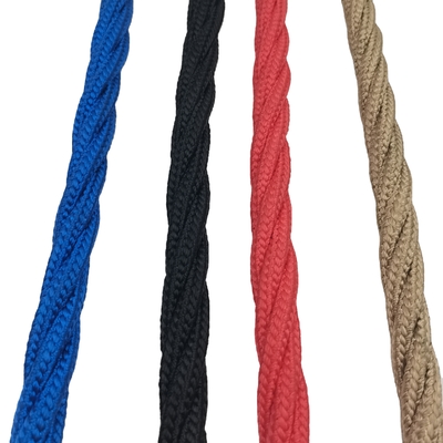 4 Strand 16mm Kombinasi Tali Polyester Playground Dengan Kawat Inti