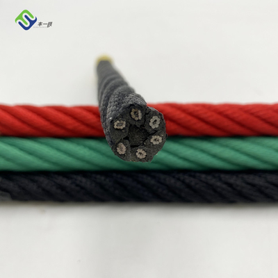 6*8 FC Polyester Kombinasi Tali Kawat 16mm 18mm 20mm Untuk Taman Bermain