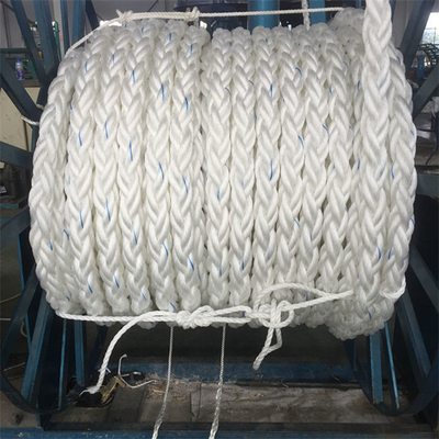 60mm 8 Strand Braid Rope Marine Hawser Yacht Mooring Lines Untuk Kapal