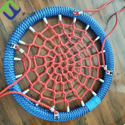 Hammock Swing Climbing Rope Playground Kombinasi Inti Baja Plastik