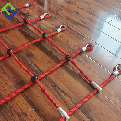Hammock Swing Climbing Rope Playground Kombinasi Inti Baja Plastik