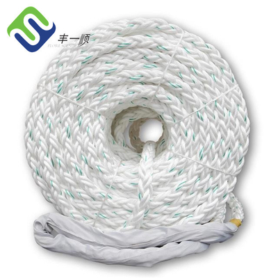 28mm - 96mm 8 Strand PP Rope Kapal Polypropylene Mooring Lines