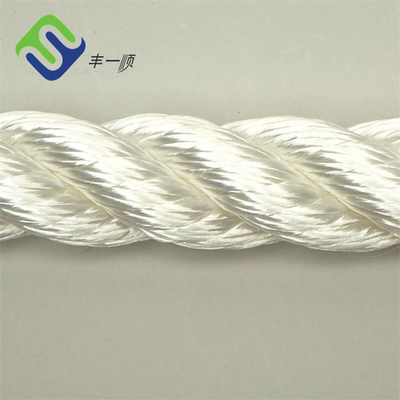 4mm - 60mm Nylon Polyamide 3 Strand Mooring Rope Memutar Untuk Kelautan