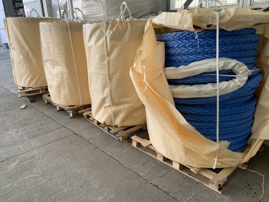 Heavy Duty 12 Strand Braided UHMWPE Mooring Rope 28mm-96mm HMPE Tarik Tali