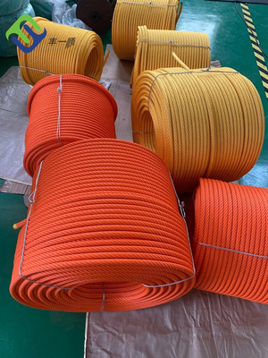 6*8 FC Polyester Combination Rope Tali Bertulang Baja Tahan Abrasi