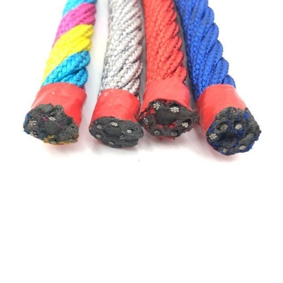 6 Strand 16mm Steel Core Polyester Kombinasi Tali Kawat Taman Bermain