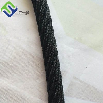 Medium Lay 16mm Twist Polyester Combination Rope Untuk Taman Bermain Anak