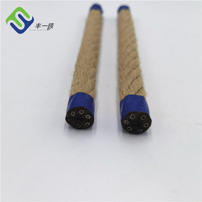Hemp Look Combination Wire Rope 16mmx500m Playground Polyester Untuk Ayunan