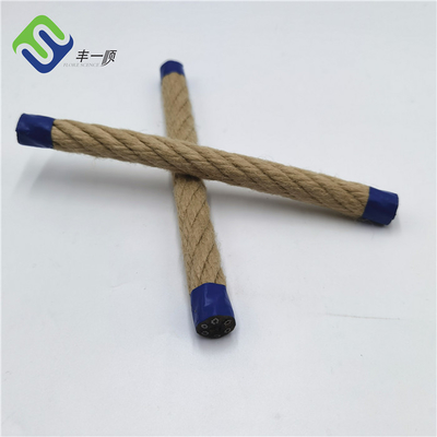 Hemp Look Combination Wire Rope 16mmx500m Playground Polyester Untuk Ayunan