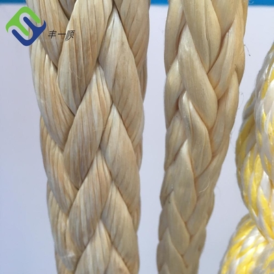 60mm Ultra High Moored Weight Polyethylene Rope 12 Strand MBL Mooring Rope