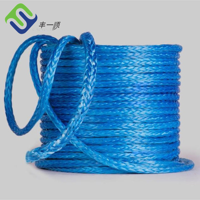 60mm Ultra High Moored Weight Polyethylene Rope 12 Strand MBL Mooring Rope