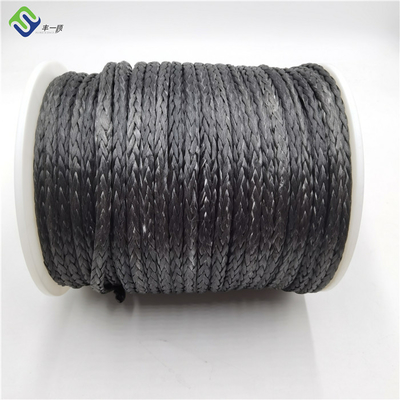 Sintetis Winch 12 Strand UHMWPE Rope 10mm Tahan Abrasi Tarik Tinggi