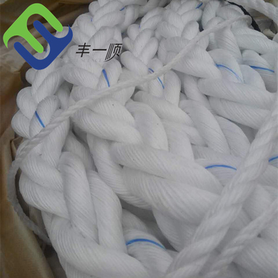 46mm 8 Strand PP Rope Polypropylene White Marine Rope Untuk Kapal Tambatan