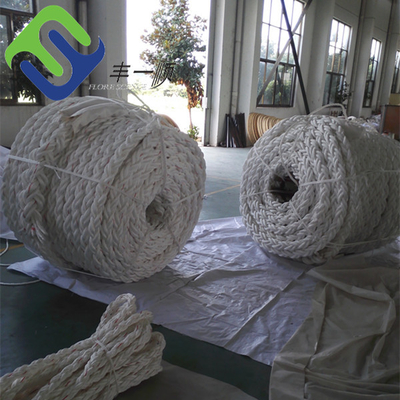 Rope Mooring Marine 8 Strand Braided PP Danline Fiber Rope 32-88mm untuk Kapal
