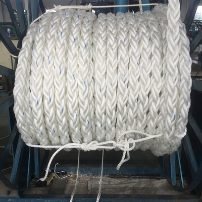 Warna Putih Danline Mooring 8 Strand Polypropylene Rope Untuk Pengiriman