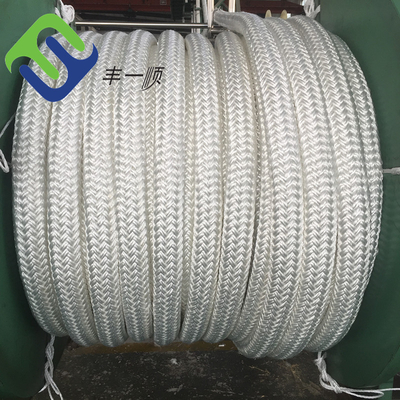 Heavy Duty Double Braided 48mm 2 Inch Nylon Mooring Rope Polyamide Marine Rope