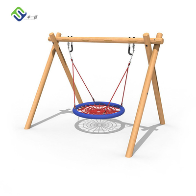 EN1176 Bersertifikat Round Basket Swing Net Untuk Playground Kids Game