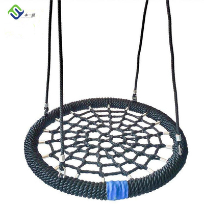 Outdoor Playground Net Swing Putaran 80cm 100cm 4 Strand ketahanan aus