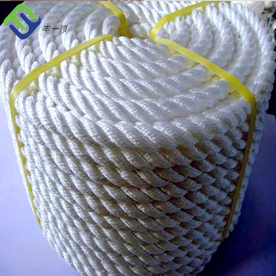 Three Strand Twisted Nylon Anchor Line 4mm - 50mm Non Floating Dengan Thimble