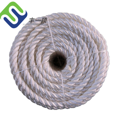 Sintetis 3 Strand Nylon Rope tahan goncangan Dengan Perawatan UV