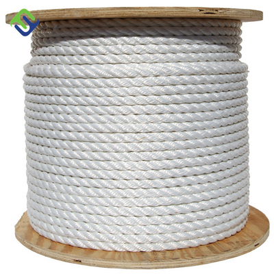 Sintetis 3 Strand Nylon Rope tahan goncangan Dengan Perawatan UV