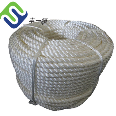 Sintetis 3 Strand Nylon Rope tahan goncangan Dengan Perawatan UV