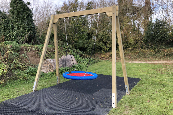 Hot Sale 100cm 120cm Taman bermain luar Multi Color Kids Bird Nest Swing