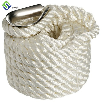 Twisted 3 Strand Nylon Rope Tahan Busuk Tali Jangkar Kapal Laut