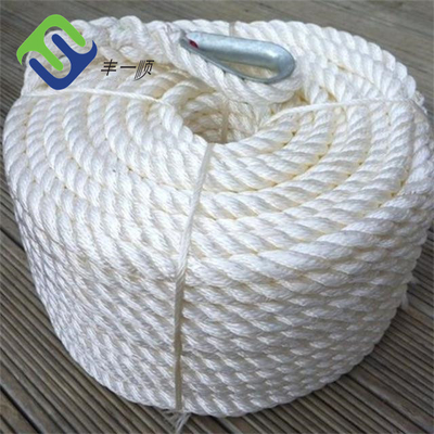 Twisted 3 Strand Nylon Rope Tahan Busuk Tali Jangkar Kapal Laut